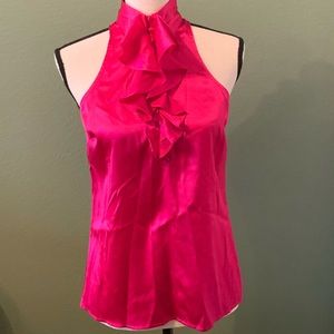 High-Neck, Sleeveless Blouse